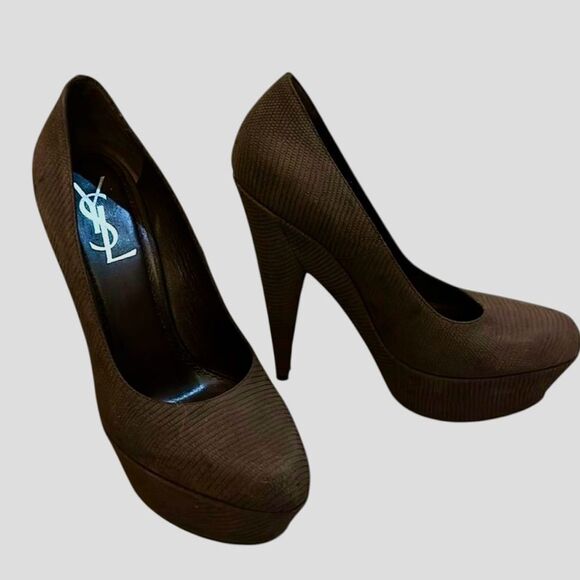 Yves Saint Laurent HEELS SIZE 38 - Picture 2 of 14